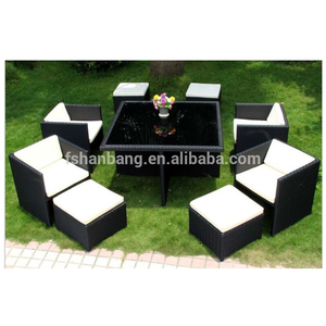 Ensemble <span class=keywords><strong>de</strong></span> table <span class=keywords><strong>en</strong></span> rotin <span class=keywords><strong>de</strong></span> <span class=keywords><strong>jardin</strong></span> gain <span class=keywords><strong>de</strong></span> place, ensemble <span class=keywords><strong>de</strong></span> salle à manger d'extérieur - Product Image 2
