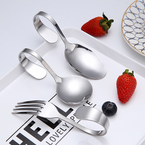 Muỗng Cà Phê Dụng Cụ Khai Vị Uốn Cong Bằng Thép Không Gỉ - Product Image 4