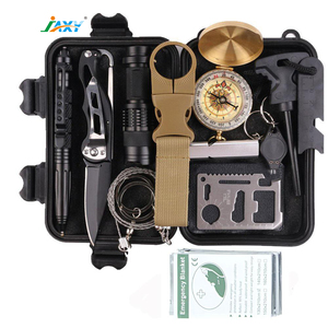 Kit di sopravvivenza Multifunzione 13 in 1 Kit di Sopravvivenza per Esterni Con La Bussola/Flintstone/Coltello/Tactical Pen/Di Emergenza coperta - Product Image 1