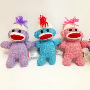 Mode terbaik membuat mainan, wol mewah monyet dengan mulut merah besar pada penjualan