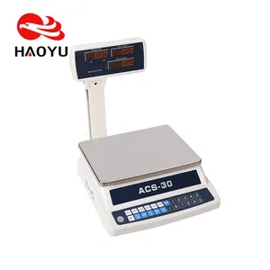 Báscula electrónica de calibración de 30kg, económica, serie acs