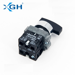 XB2-BJ21 IP65 mức 10A Max. current kiểm soát Selector dài xử lý push button chuyển 1no1nc kết hợp 2NO chuyển đổi kim loại nhựa - Product Image 1