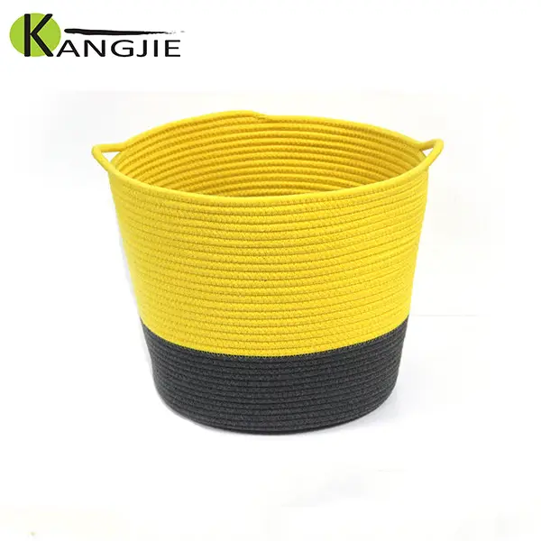 Economical Home Use Cheap Wholesale Cotton Woven Basket