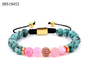 <span class=keywords><strong>Bracciale</strong></span> da Donna alla Moda con Perline di Pietre Preziose Naturali: <span class=keywords><strong>Quarzo</strong></span> <span class=keywords><strong>Rosa</strong></span> e Ametista - Product Image 3