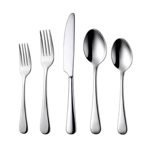 Ready To Ship High Quality Food Grade Mirror Sivle Tablerware 304 Stainless Steel Stolne Polish Flatware Set 18/10 Cutlery Set