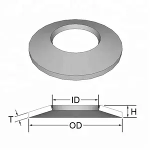 Rondelle <span class=keywords><strong>Belleville</strong></span> standard/personnalisée en acier à ressort - Product Image 1