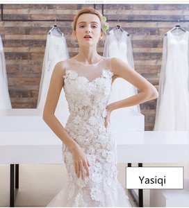 Vestido de novia 2017 Guangzhou al por mayor de <span class=keywords><strong>la</strong></span> señora atractiva novia vestido de novia sirena vestido de novia - Product Image 1