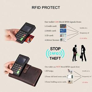 Genuine Leather Passport Cover Leather <strong>Travel</strong> <strong>Document</strong> Organizer Wallet Rfid Awesome Passport Wallet Credit Cards <strong>Holder</strong> - Product Image 5
