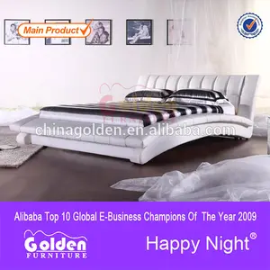 mais recente projeto king size cama de dossel de foshan móveis de ouro 2877b