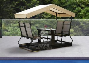 Sedia a Dondolo <span class=keywords><strong>da</strong></span> <span class=keywords><strong>Giardino</strong></span> a 4 Posti per Adulti, Nuovi Design Vendutissimi - Product Image 3