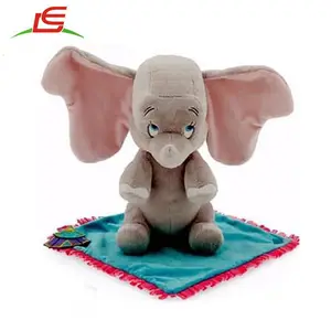 Custom Nieuwe Dumbo Baby Pluche Knuffel Pop In Een Deken