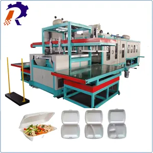 Busa Polistiren Tray Mesin Thermoforming PS Busa Wadah Makanan Mesin Proses Makan Siang Wadah Lini Produksi