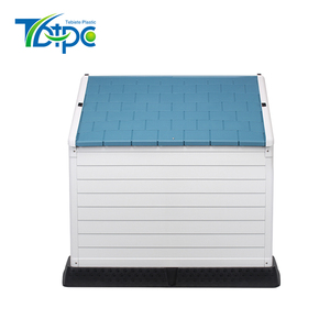 Casa <span class=keywords><strong>de</strong></span> mascotas <span class=keywords><strong>de</strong></span> plástico PP, tamaño pequeño, con puerta y techo - Product Image 3