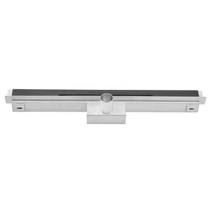 Drenaje Lineal <span class=keywords><strong>de</strong></span> Pared <span class=keywords><strong>de</strong></span> Acero Inoxidable con Salida Lateral Invisible, Superficie Cepillada y Fácil <span class=keywords><strong>de</strong></span> Limpiar para <span class=keywords><strong>Ducha</strong></span> - Product Image 5