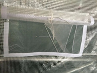 Invernadero de Túnel con Rejilla de Polietileno y Ventanas de Malla