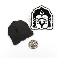 Conception privée Insignes En Métal Mignon Adapté Aux Besoins du client De Marque de Caractère Doux Pailleté Revers Épingles En Émail pour Souvenirs