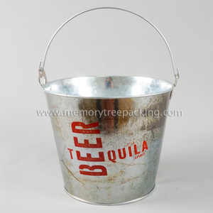 צלחת אבץ 5l qt צלחת אבץ מתכת מגולוון מותאם אישית לוגו דלי בקבוק פותחן בירה דלי tongs למשקאות הביתה מסיבה - Product Image 4