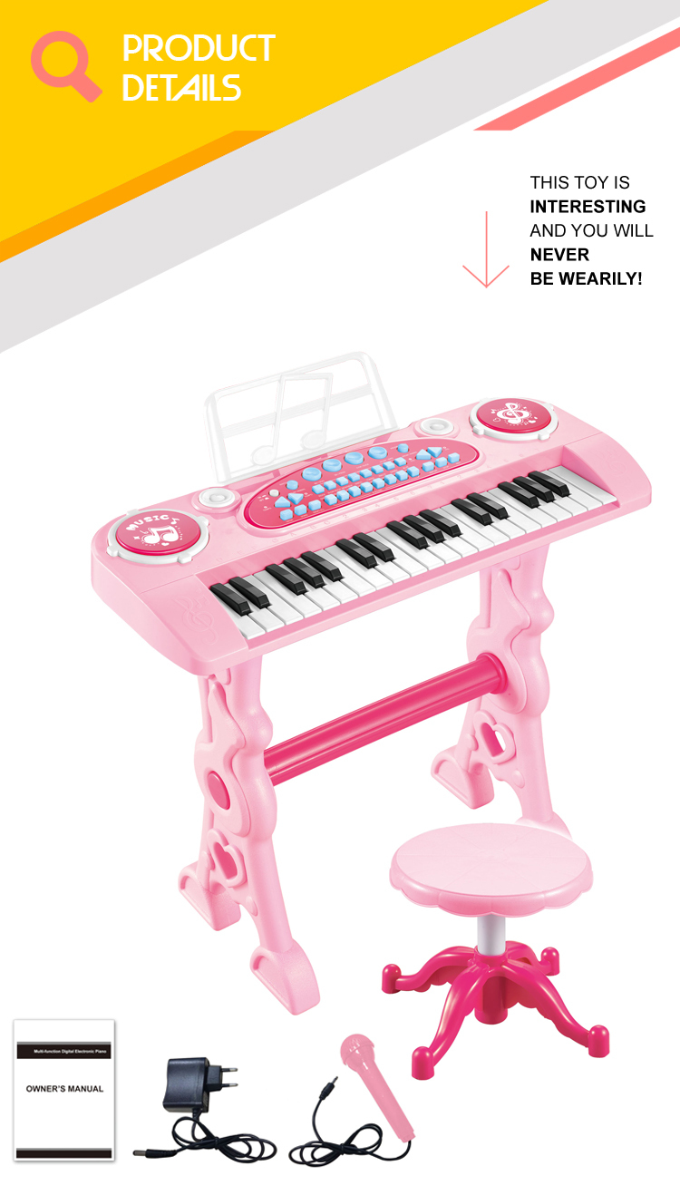 Jouet Mini Piano Avec 22 Touches,Clavier Électrique Pour Enfants, Rose MK6 - Instruments de musiques - Achat & prix