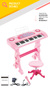 Bambino giocattolo elettronico pianoforte 37 tasti <span class=keywords><strong>tastiera</strong></span> musicale professionale <span class=keywords><strong>con</strong></span> microfono - Product Image 2