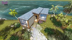 Prefab Nhà Cottage Khu Nghỉ Mát <span class=keywords><strong>Log</strong></span> Cabin Hiện Đại Đúc Sẵn Nhà Đẹp - Product Image 4