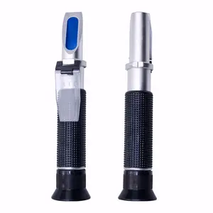 Handheld 0-100% Salinitas Akuarium ATC Refractometer 1.000-1.070SG Salinitas Air Laut Grinding Mill untuk Aquarium