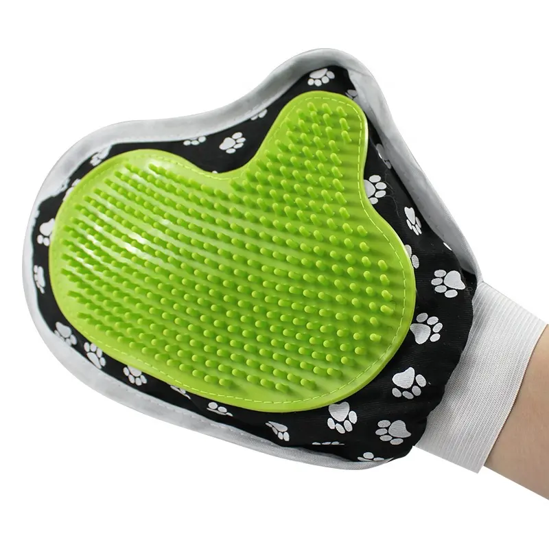 Pet Grooming Tool Massage Deshedding Glove Brush For Dogs And Cats Hair Cleaning