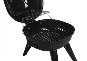 SEJR — Mini <span class=keywords><strong>grille</strong></span> circulaire Portable, noir, pour <span class=keywords><strong>barbecue</strong></span>, balcon en charbon de bois - Product Image 2