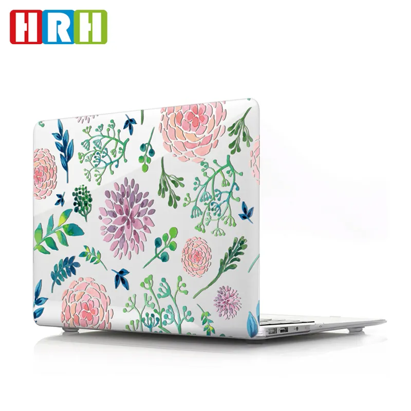 Floral design weiche shell kunststoff fall laptop für macbook air silikon für macbook pro 13 retina A2159 A2179 laptop hard fall