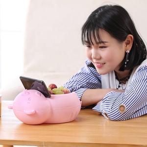 Contenitore per piatti per snack contenitore per frutta secca a doppio strato con supporto per cellulare - Product Image 4