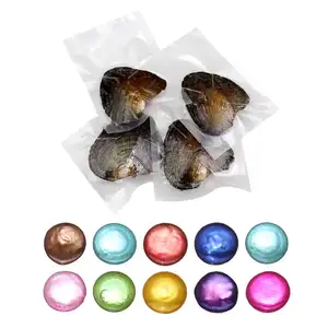 hot selling high quality freshwater cultured love wish pearl akoya oysters with colored pearls 10-11mm 1219478