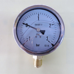 เกจวัดความดันสุญญากาศผสมสแตนเลสทั้งหมด100มม - Product Image 3