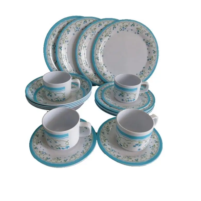 Juego de vajilla de melamina para personas, 20 piezas, Económico