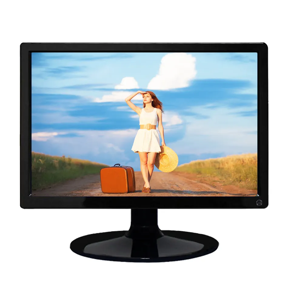 1920x1080 HD monitor 12v dc full view angle tft lcd led desktop 15.6 inch pc computer monitor display with hdmi input