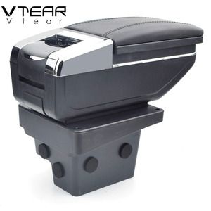 Vtear Central Store Content Box avec porte-gobelet Accessoire de style automobile intérieur 2009-2017 pour Volkswagen <span class=keywords><strong>Tiguan</strong></span> Accoudoirs Box - Product Image 4