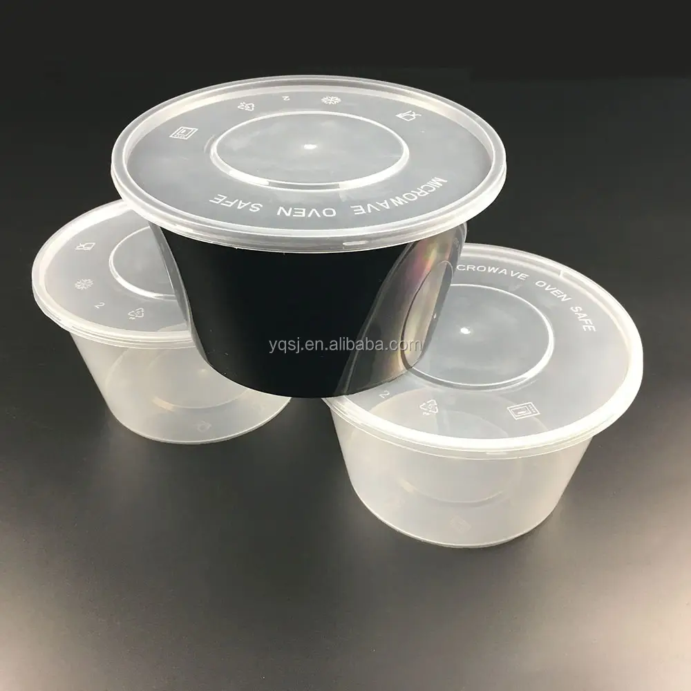 Ermetico di plastica usa e getta 1500ml / 50oz scatola di pranzo pasto contenitore di alimento di preparazione per il partito