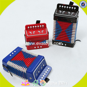Venta al por mayor de alta calidad niños de juguete de madera acordeón profesional de los niños de piano de acordeón W07K006A - Product Image 6