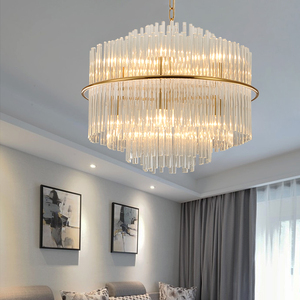 Lustre Led suspendu en cristal au design moderne, produit de luxe, luminaire décoratif d'intérieur, idéal pour un salon - Product Image 4