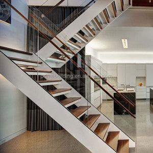 Escalera interior diseños modernos para el hogar recto/curva escalera - Product Image 5