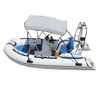 Rigid Inflatable Fiberglass Rib 390 Boat, PVC