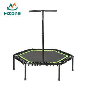 Artz — mini <span class=keywords><strong>trampoline</strong></span> d'intérieur, hexagone, pour fitness, pour adultes, avec barre de poignée - Product Image 2