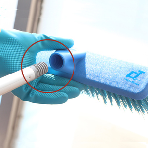 Outils de nettoyage de jardinage en plein air Brosse en plastique à poils durs industriels avec manche en aluminium pour le nettoyage des sols mouillés - Product Image 3