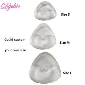 Bikini <strong>enlarged</strong> <strong>breast</strong> invisible triangle shape bra <strong>pad</strong> triangle silicone bra <strong>pad</strong> for swimsuit Dgchic - Product Image 6