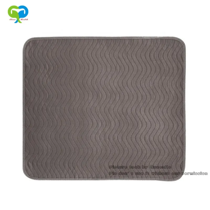 Suave 4-capa reutilizable cama lavable orina almohadillas/incontinencia debajo/impermeable hoja y Protector de colchón