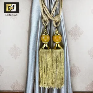 Quaste hängende Kugel Kristall Quaste Classic Tie Back dekorative Haken Vorhang Raff halter