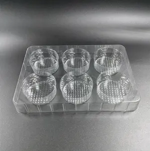 Custom clear plastic blister tray for food Vacuum formed PVC PET blister plastic tray for chocolate/tea/food