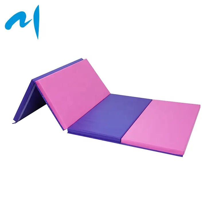 4'x8'x2" 18oz PVC Gymnastics Exercise Folding Gym Mat