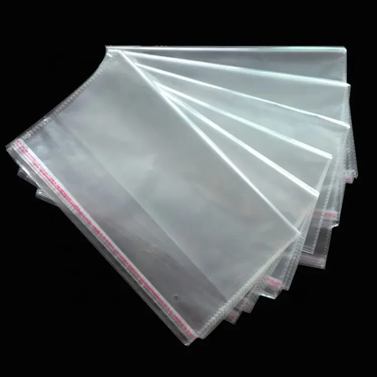 स्पष्ट PolyBag पैकेजिंग, Opp Bopp सिलोफ़न स्वयं चिपकने वाला बैग, मजबूत स्वयं चिपकने वाला सील प्लास्टिक