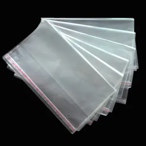 Embalaje transparente de PolyBag, bolsa autoadhesiva de celofán Opp Bopp, plástico de sellado autoadhesivo fuerte