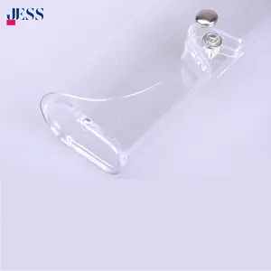 Promotional cheap plastic eyeglasses box PVC White transparent Soft button glasses case Reading mirror case for parents