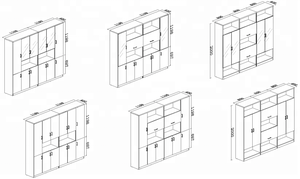Meubles de rangement de fichiers de bureau au design moderne Meubles d'intérieur en MDF peu encombrants pour entrepôt d'atelier à domicile - Product Image 2